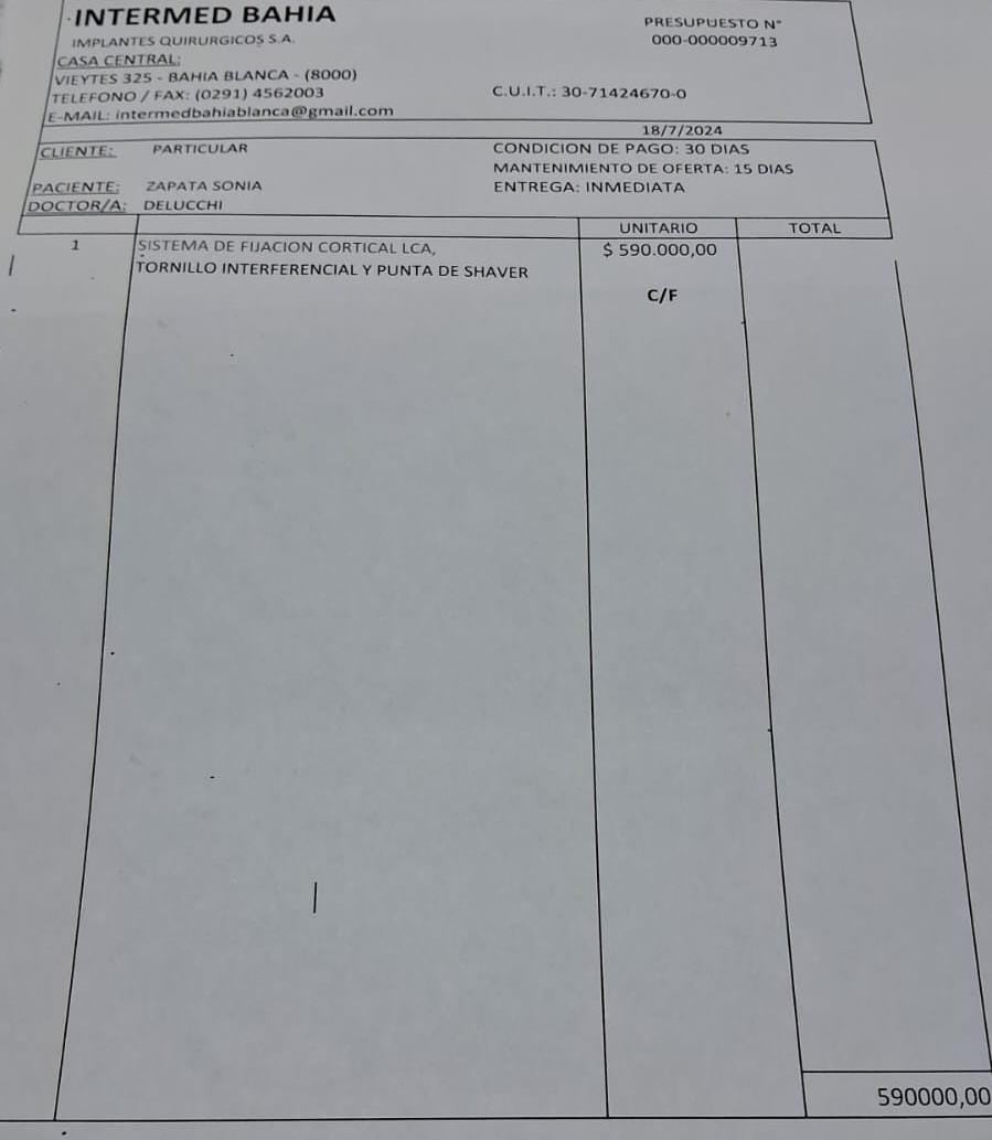 Una puntaltense debe juntar más de 500 mil pesos para comprar el insumo y operarse