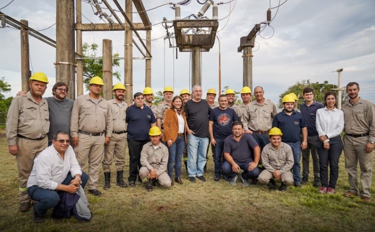 Piñalito Norte: inauguran nuevas obras en el tendido eléctrico.