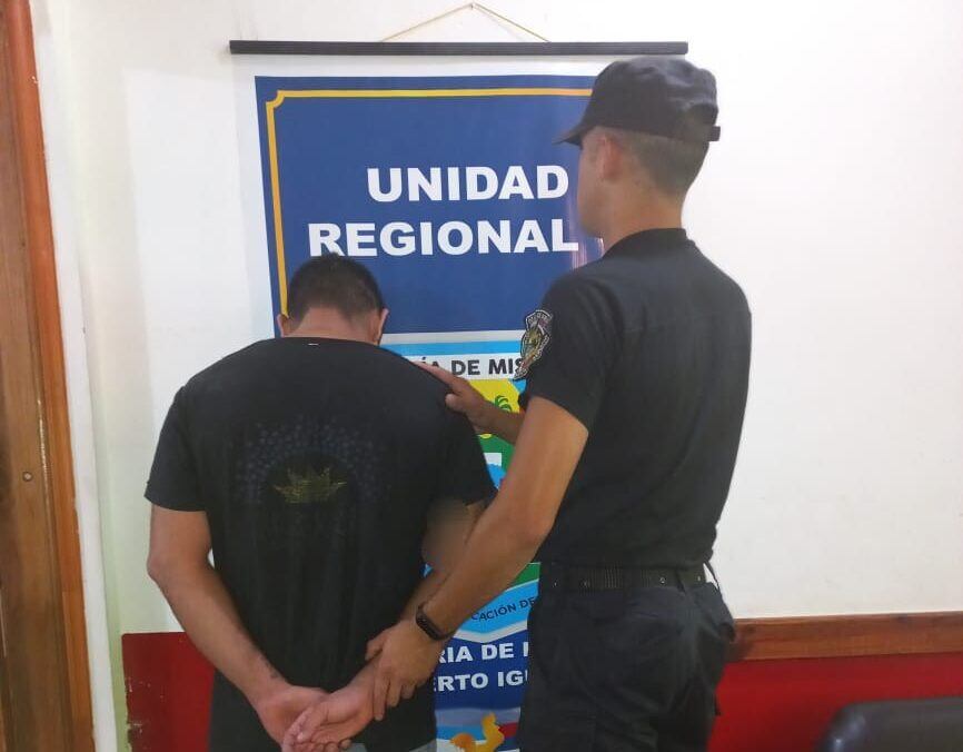 Puerto Iguazú: atacó a su pareja a golpes y terminó detenido.