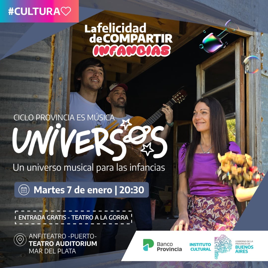 Universos se presentará en Mar del Plata