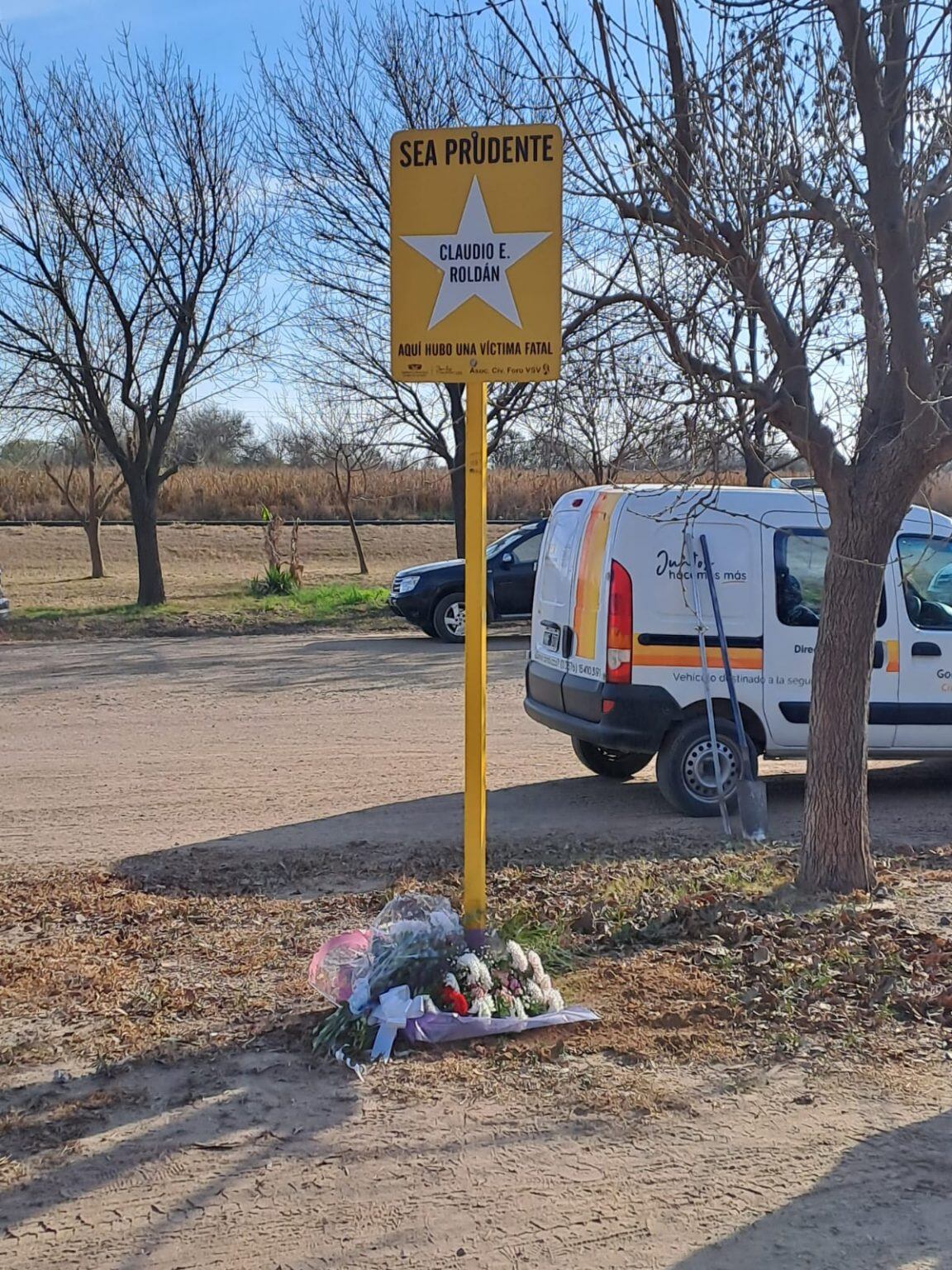 Estrella en homenaje a Claudio Roldan, víctima vial El Fuertecito