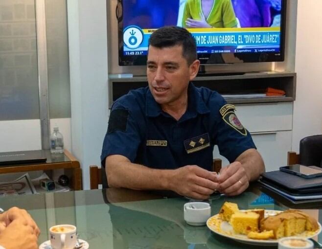 Comisario Inspector Lic Santiago Pissani. Jefe de Zona de Inspección Nº 3