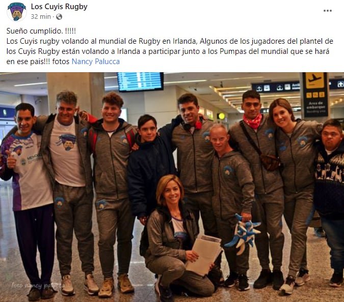 Los Cuyis Rugby directo hacia Irlanda para participar del Mundial.