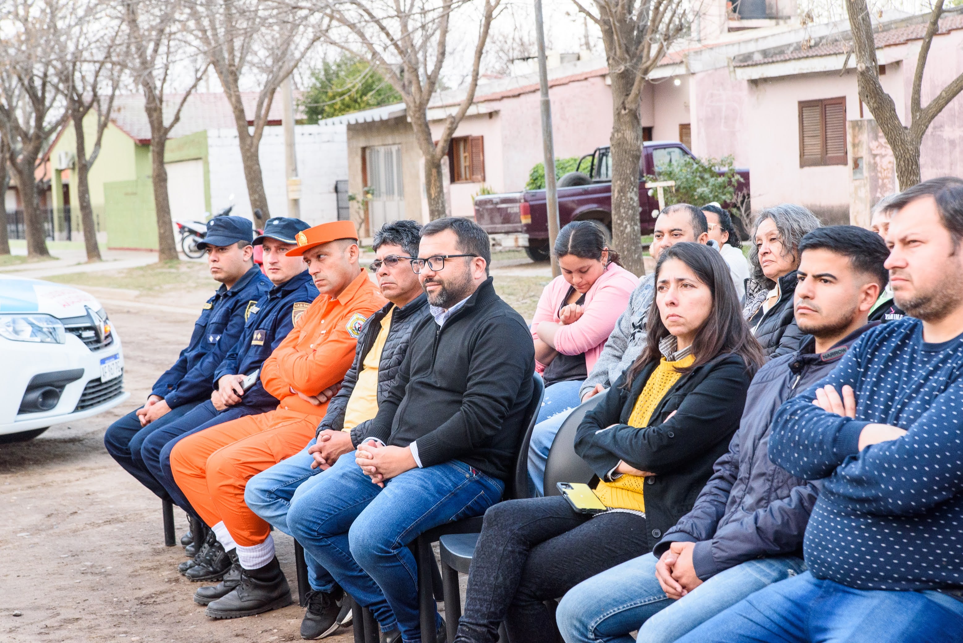 En la oportunidad además presentaron el nuevo móvil de seguridad ciudadana.