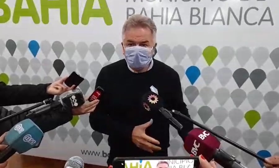 El intendente Gay en conferencia de prensa por la explosión de la Sede de La Cámpora en Bahía