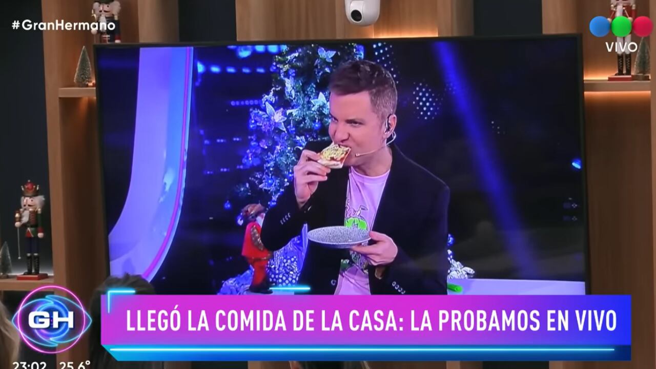 Santi Del Moro, al mejor estilo Masterchef,  probó la comida de los participantes de Gran Hermano