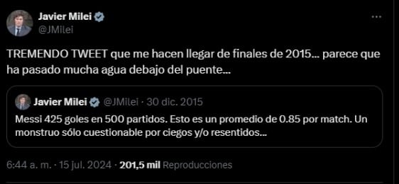 El Presidente de la Nación siempre fue fanático del rosarino.