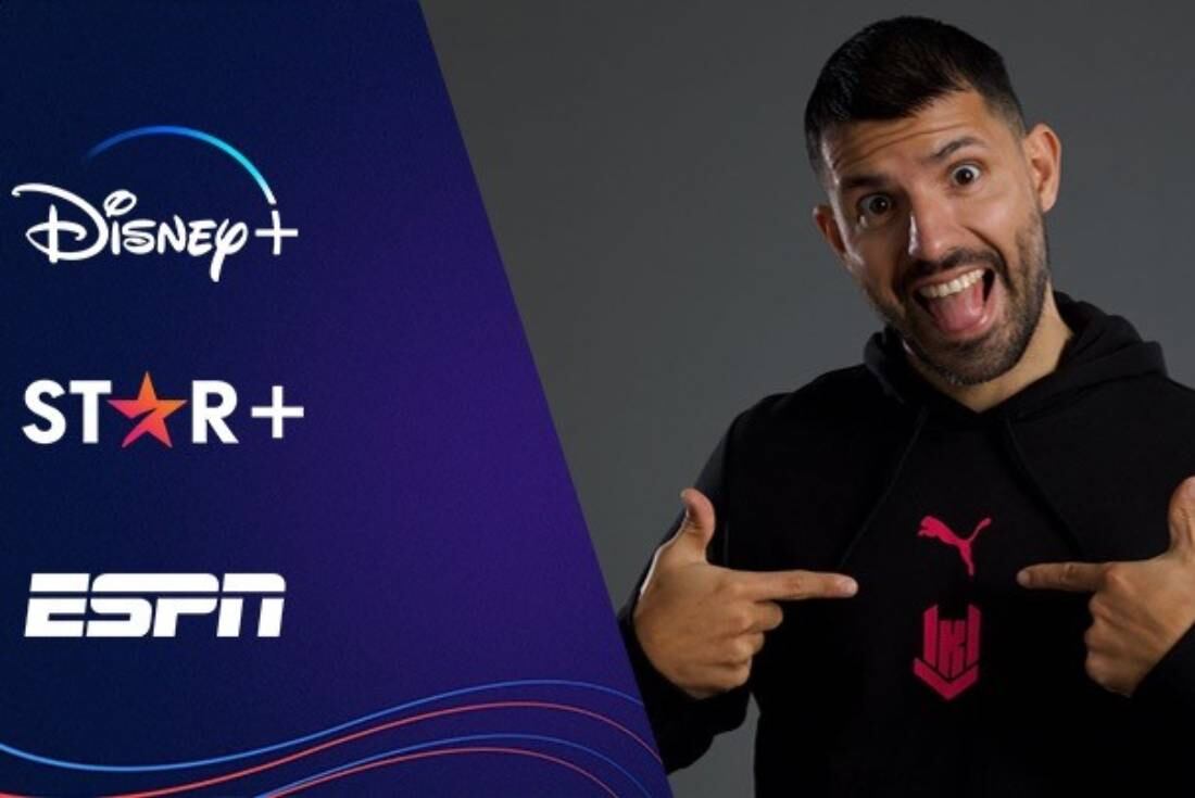 Kun Agüero es streamer en Disney (ESPN)