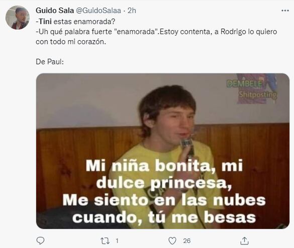 Los memes de Twitter sobre el comentario de Tini