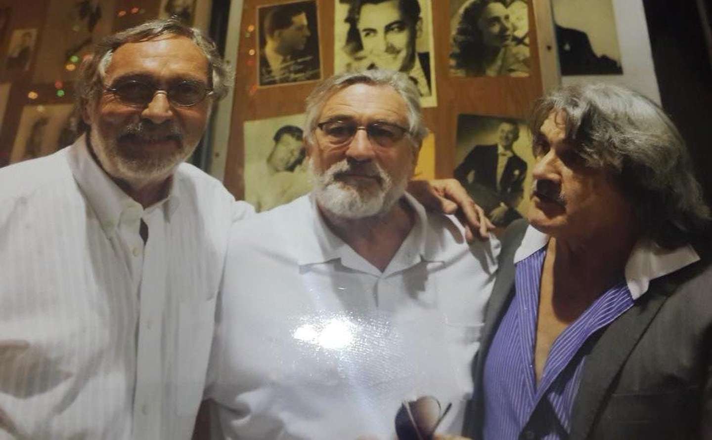 Luis Brandoni, Robert de Niro y Lito Cruz