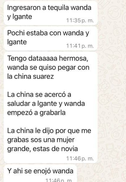 La pelea entre Wanda Nara y la China Suárez.