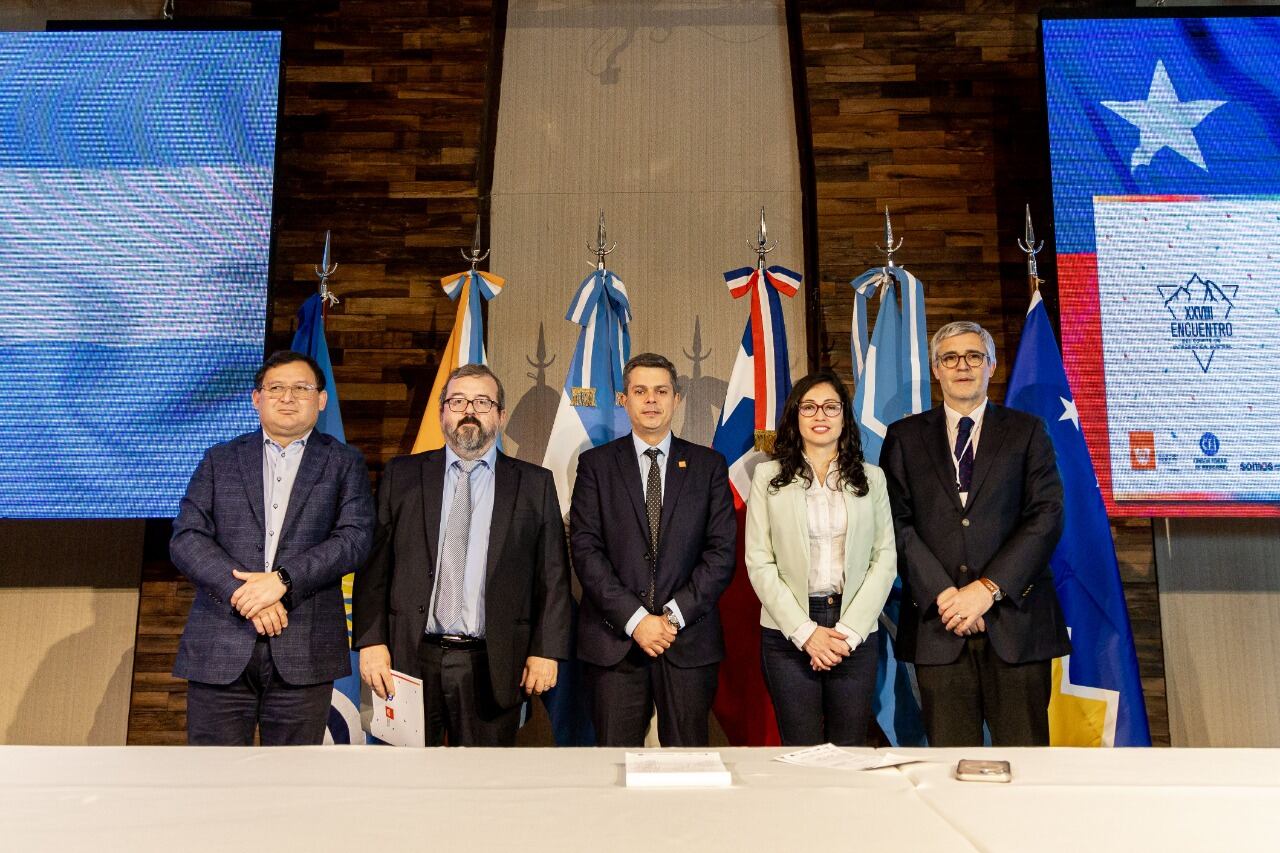 Ministro Jefe de Gabinete de la Provincia, Agustín Tita, en el marco del cierre del XXVIII del Comité de Integración Austral