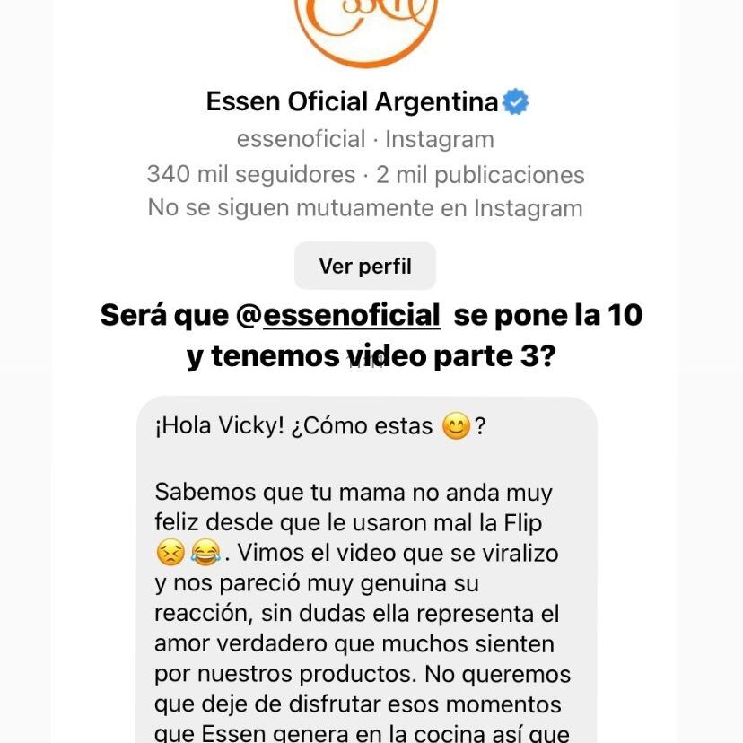 La empresa se contactó con la hija de la mujer tras la viralización de los hechos.