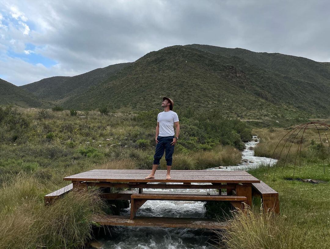 Luciano Pereyra en el paraíso de Tupungato.