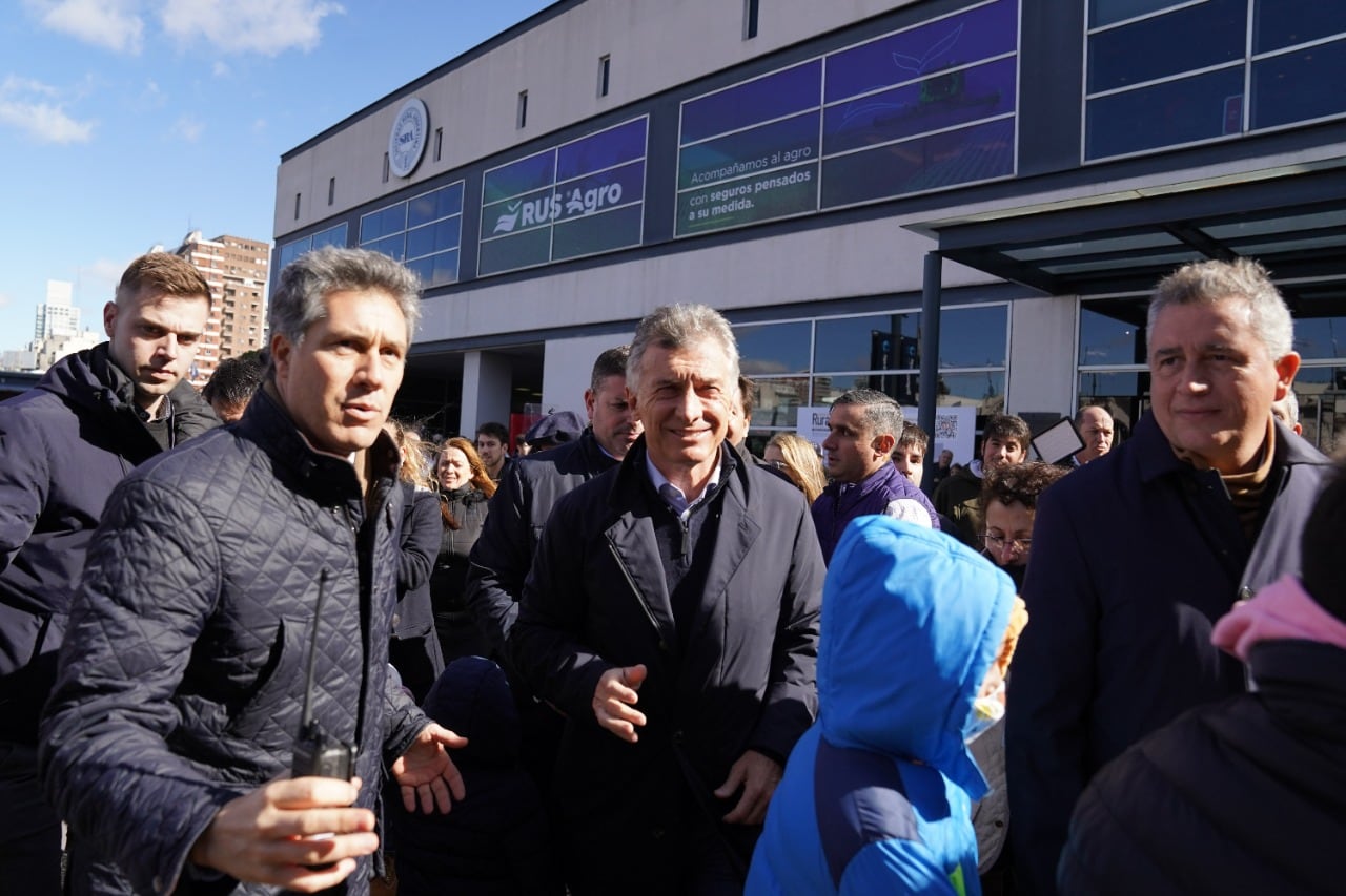 Mauricio Macri recorrió La Rural