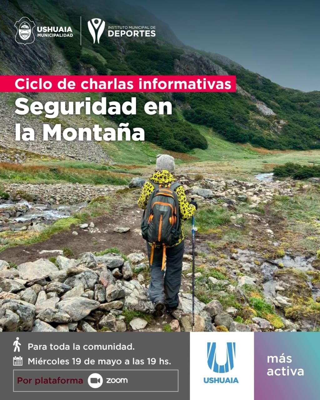 La primera de ellas tendrá lugar el próximo miércoles 19 de mayo, y el tema central será "Seguridad en Trekking".