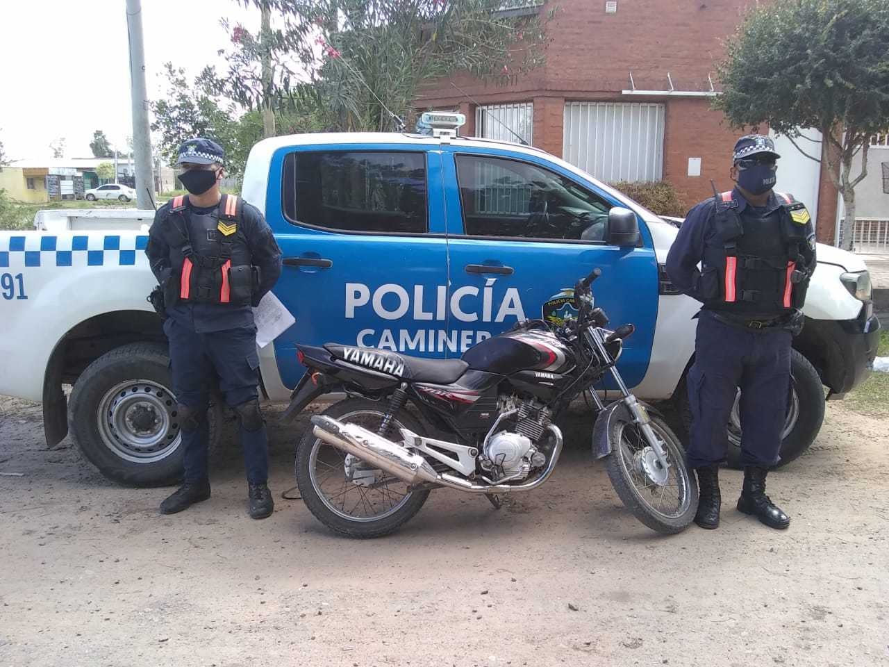 Recuperaron una moto robada.