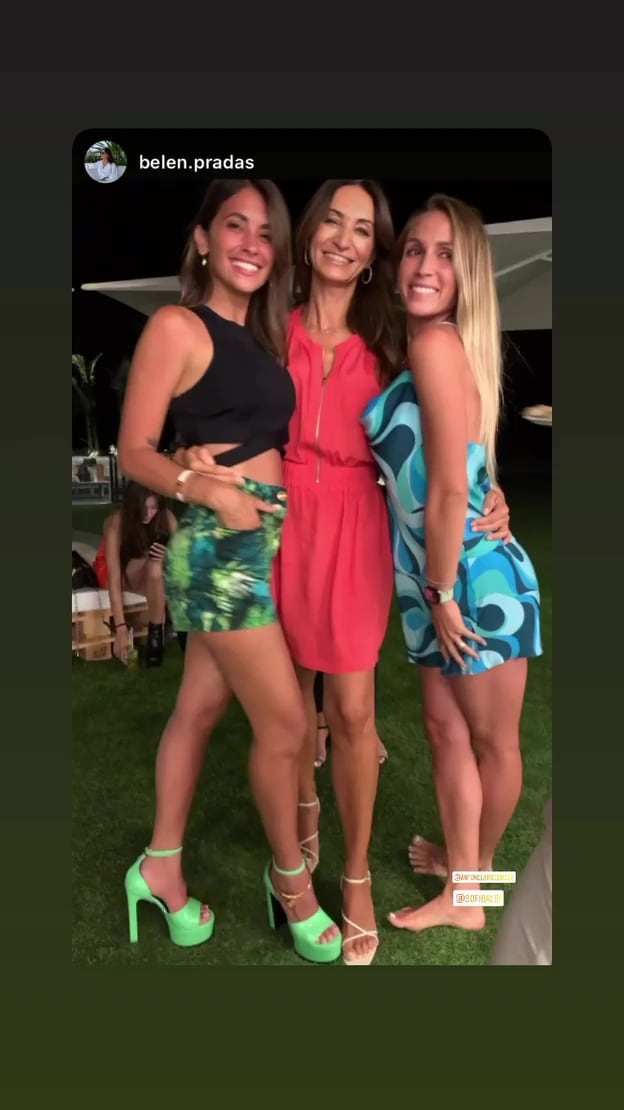 Antonela Roccuzzo y Sofía Balbi coincidieron en el cumpleaños de Elena Galera.