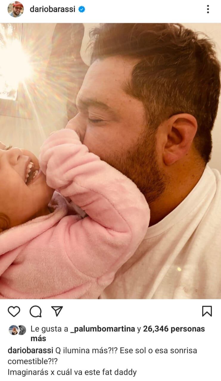 Dario Barassi junto a su hija Emilia.