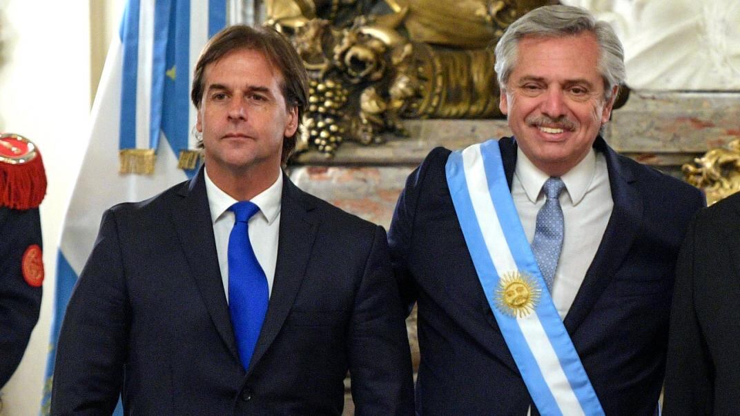 Lacalle Pou en la asunción de Alberto Fernández (La Voz/Archivo)