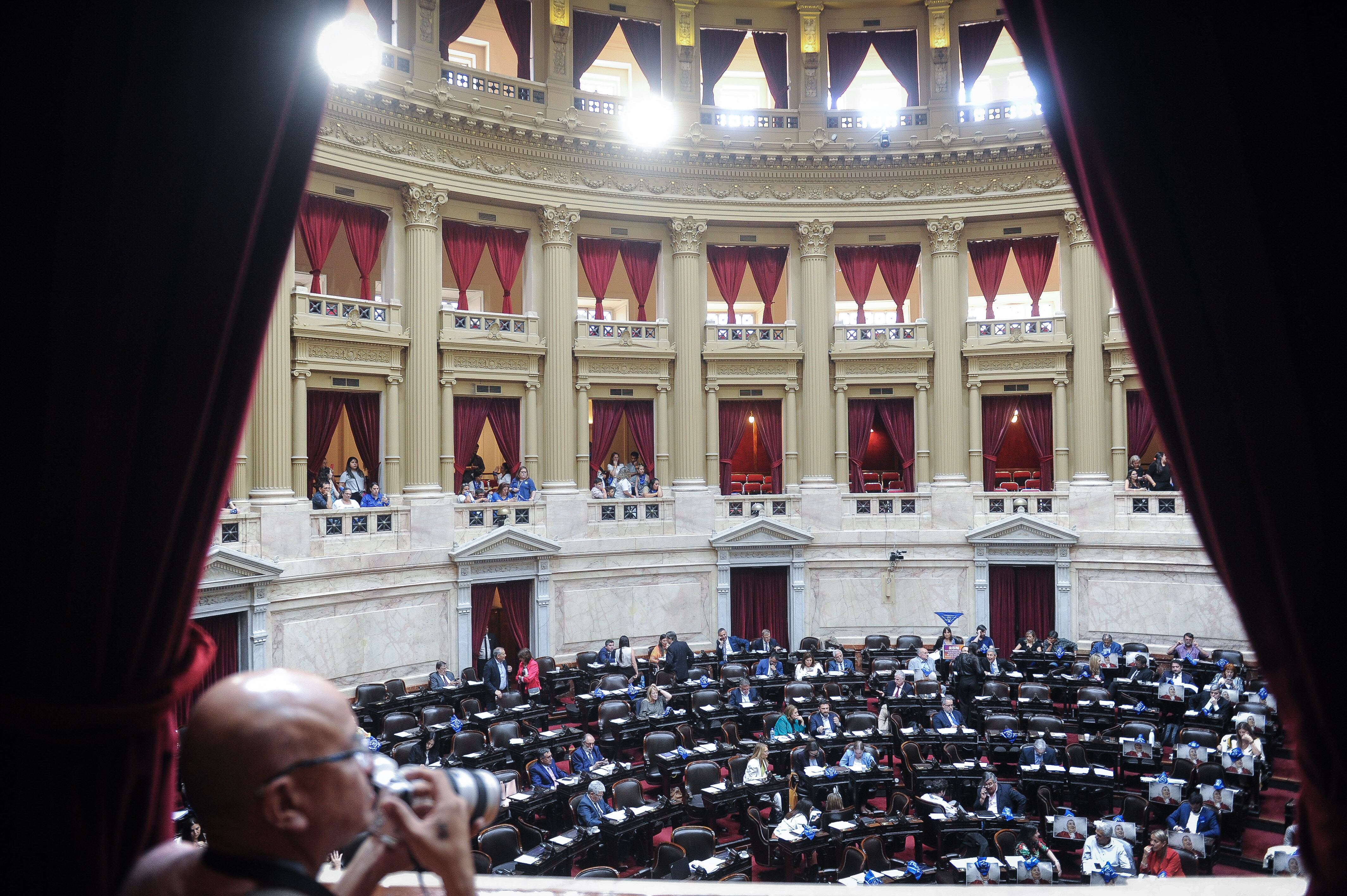 Una de las sesiones en la cámara de Diputados. Foto: Federico López Claro.