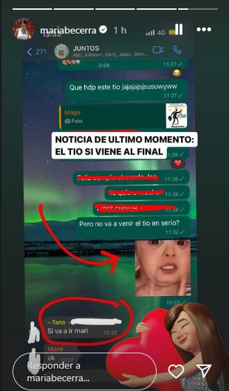 María Becerra habló de su tío luego que se volviera viral