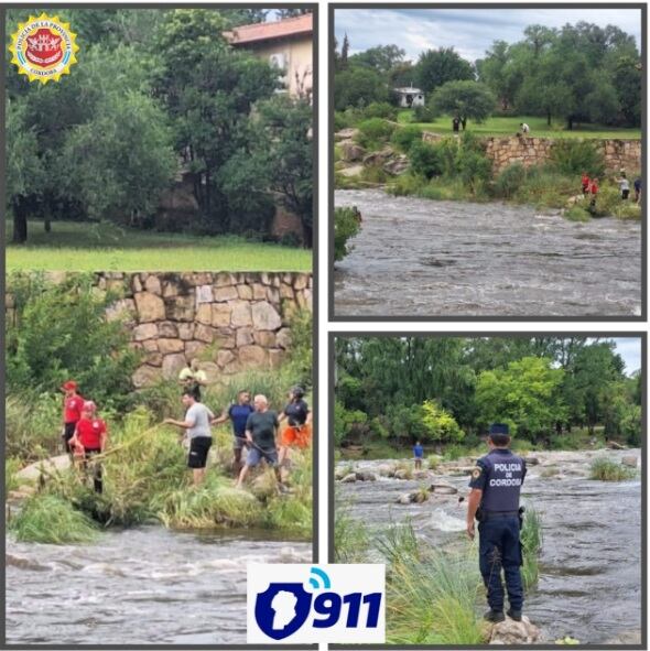 Mina Clavero. Rescate de dos turistas este sábado (Policía).