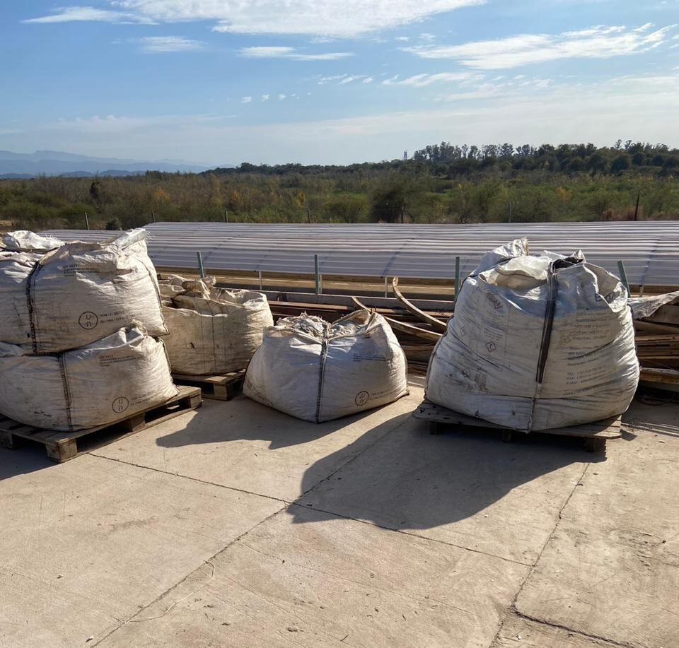 Las condiciones de acopio del material fueron supervisadas por inspectores que dieron su aprobación.