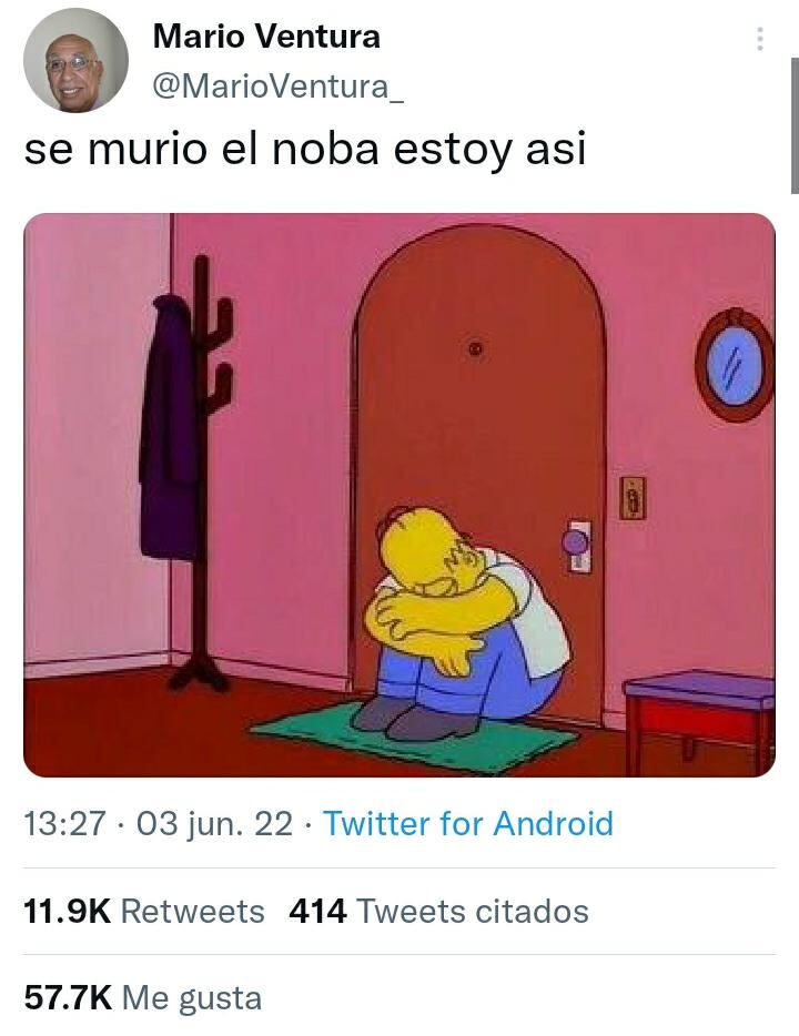 Las redes lloran a "El Noba"