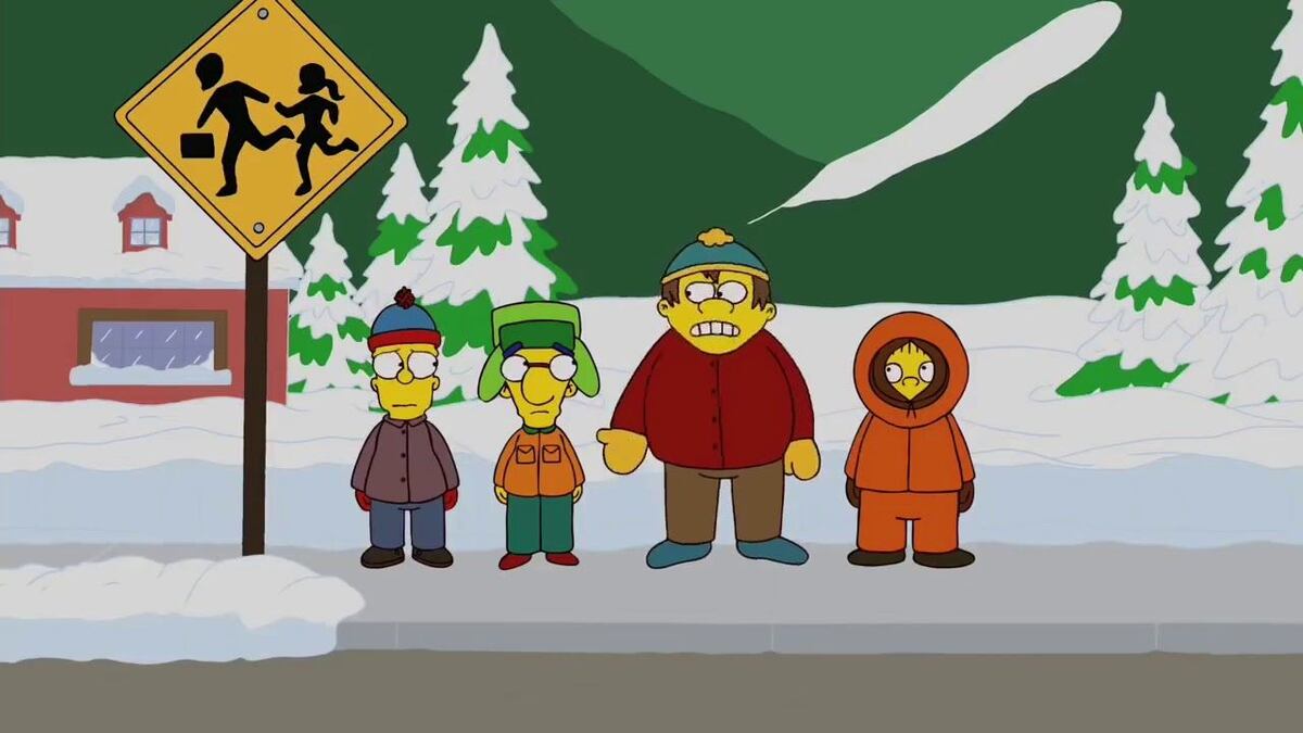 Estas son todas las referencias que existen entre Los Simpson y South Park