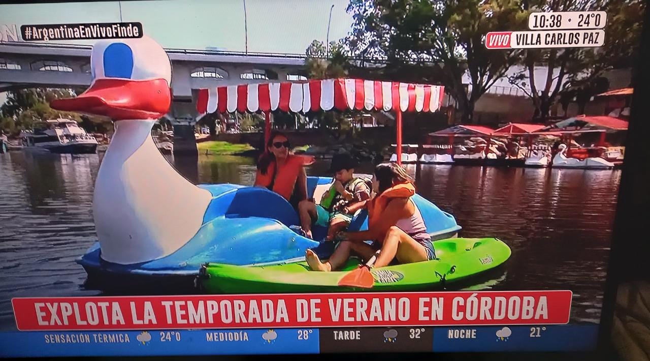 Hidropedales y Kayak en Carlos Paz.