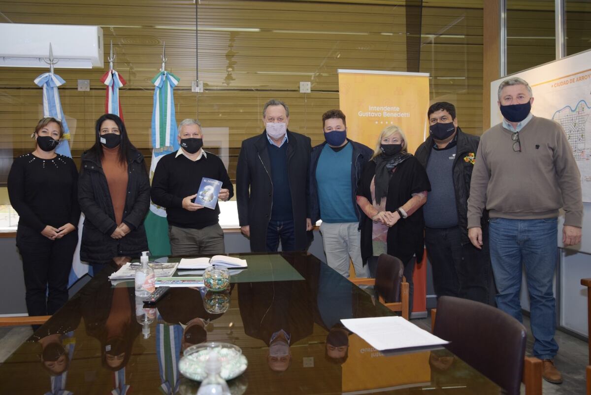 El intendente Benedetti recibió al Secretario Gustavo Santos y a la Diputada Soher El Sukaria
