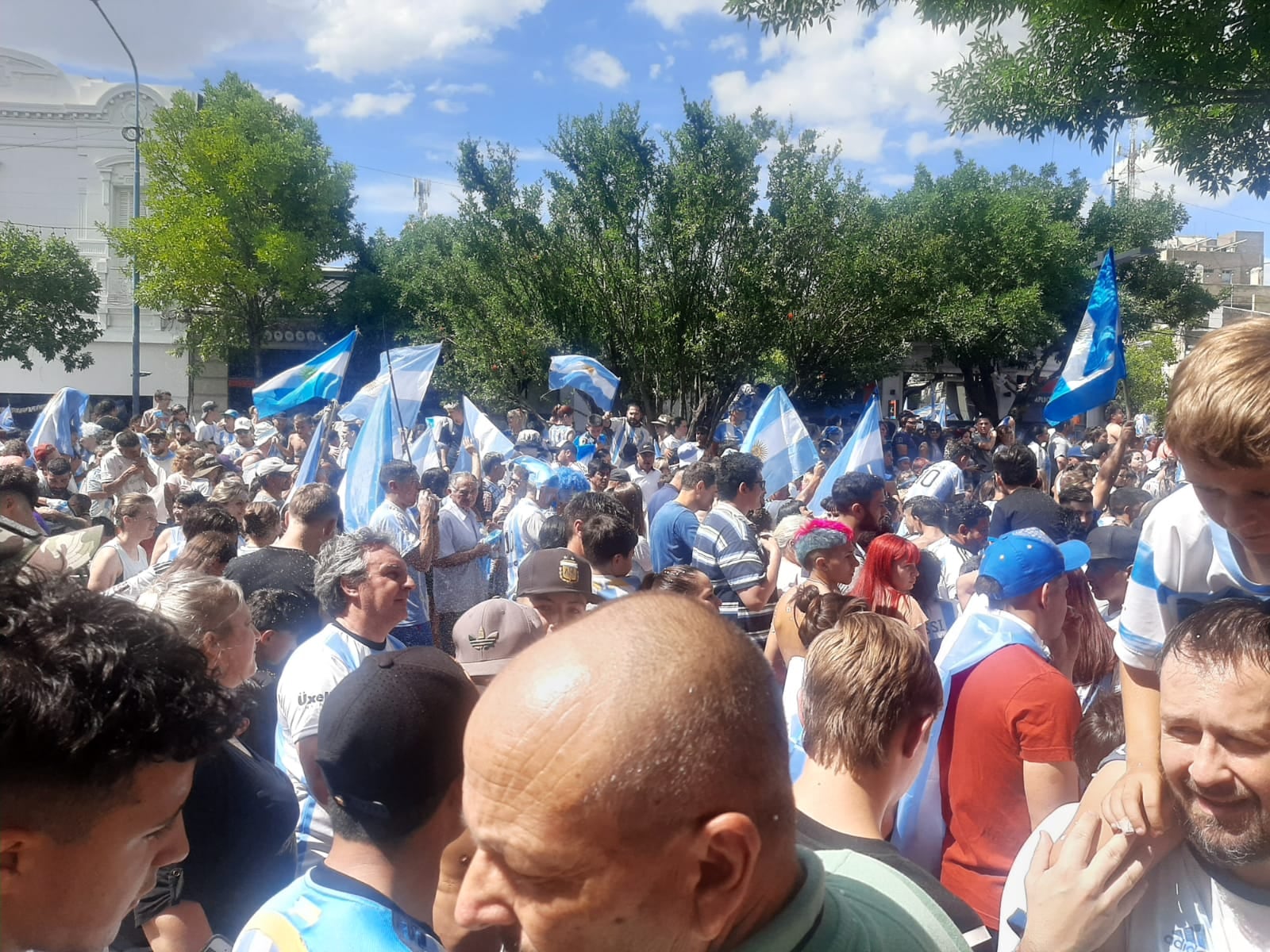 Rafaela gritó bien fuerte Argentina campeón!!!