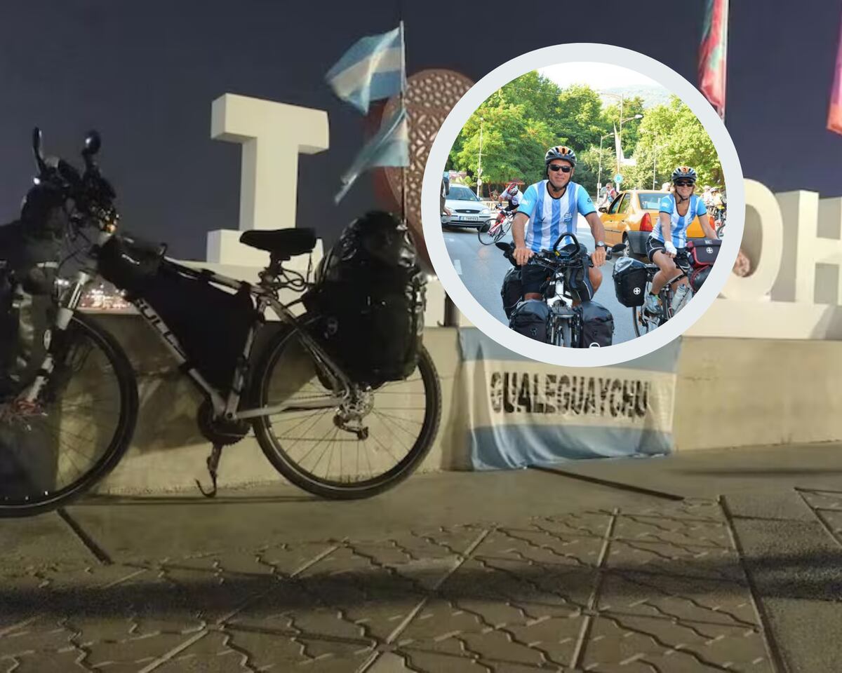 Un entrerriano recorrerá más de 14 mil kilómetros en bicicleta para unir Gualeguaychú con el Mundial FIFA 2026