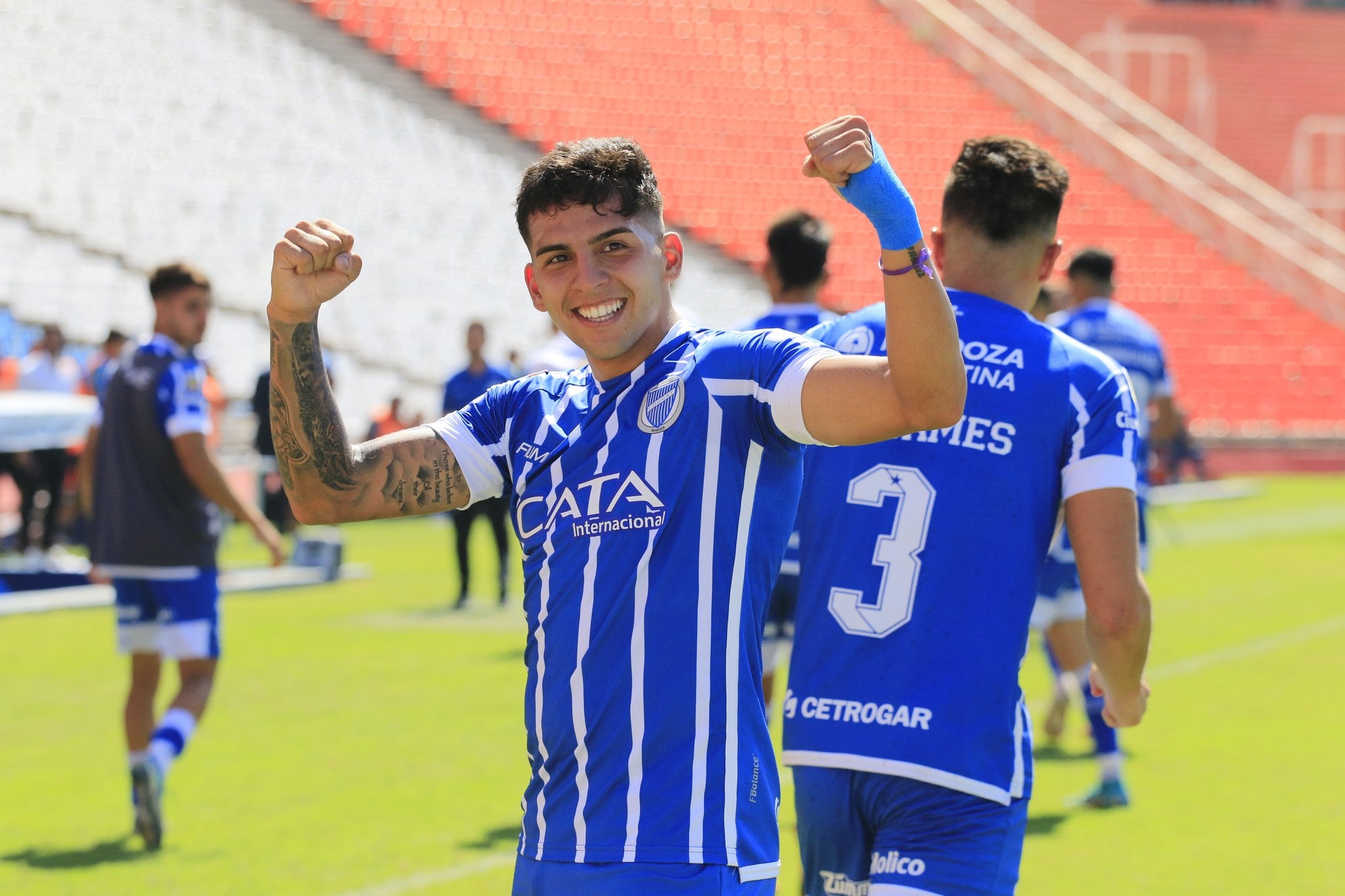 Hernán López Muñoz asistió a Allende para el triunfo contra Estudiantes, y para que el Tomba volviera al camino de triunfos./ Prensa Godoy Cruz.