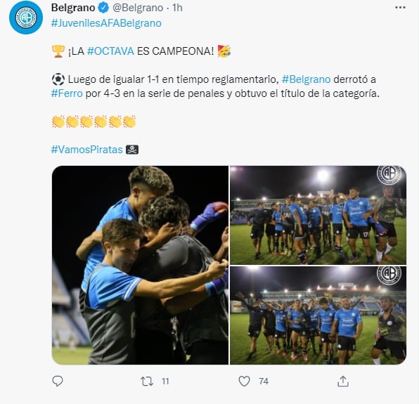 La Octava de Belgrano derrotó a Ferro por penales y dio la vuelta Olímpica.