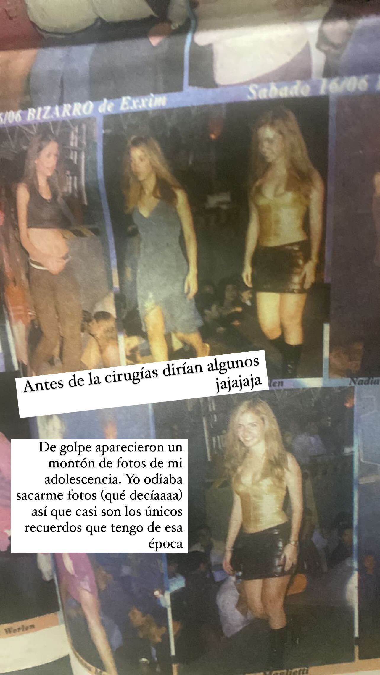 Ale Maglietti compartió fotos de su adolescencia