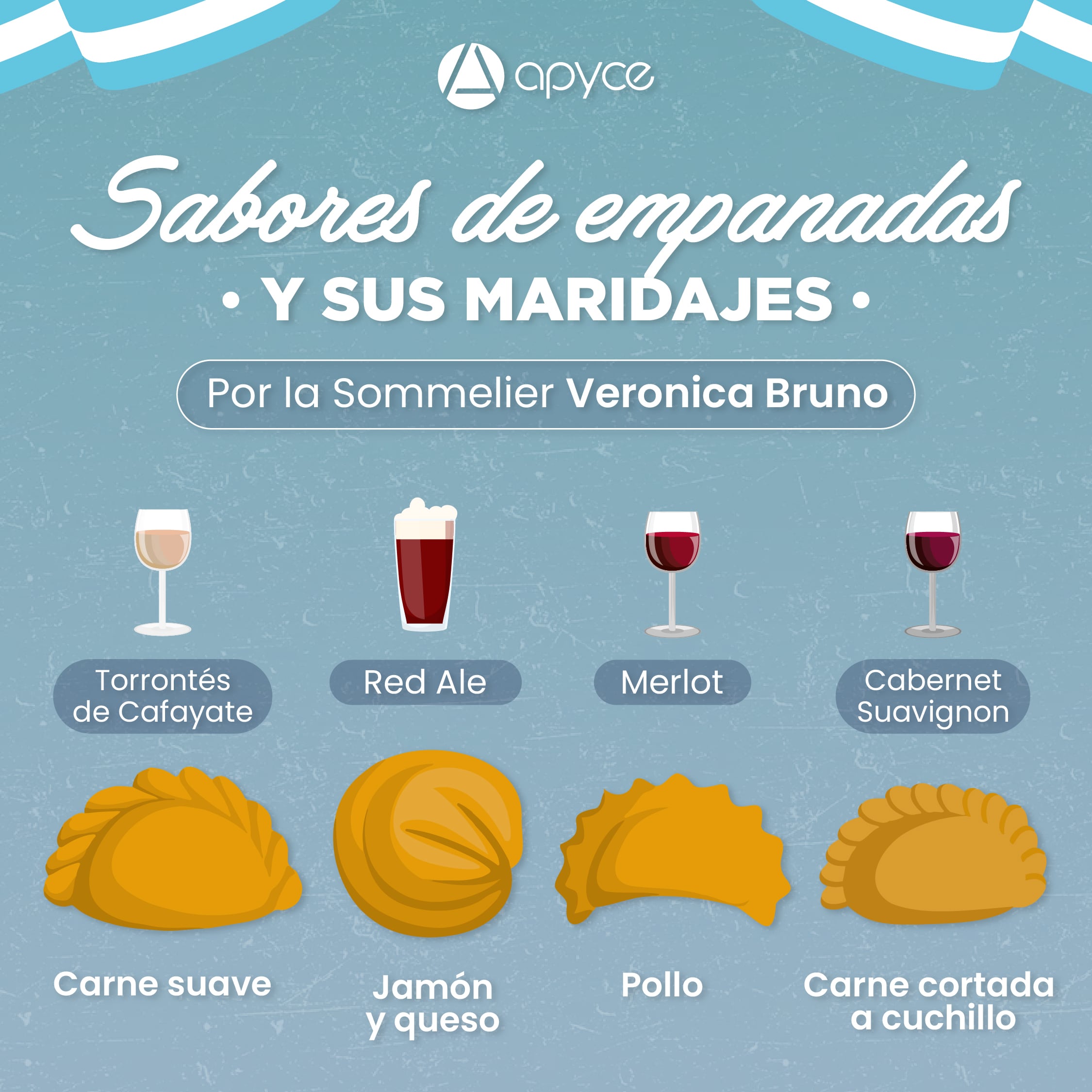 El maridaje para cada sabor de empanada