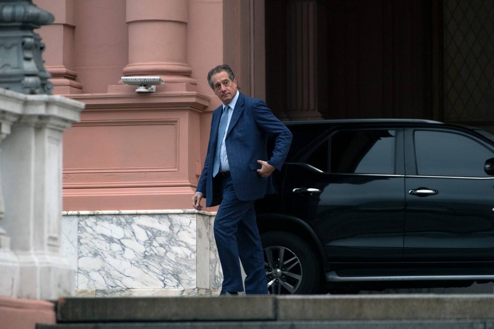 Miguel Ángel Pesce, titular del Banco Central, estuvo en Casa Rosada reunido con el presidente Alberto Fernández. Foto: Clarín