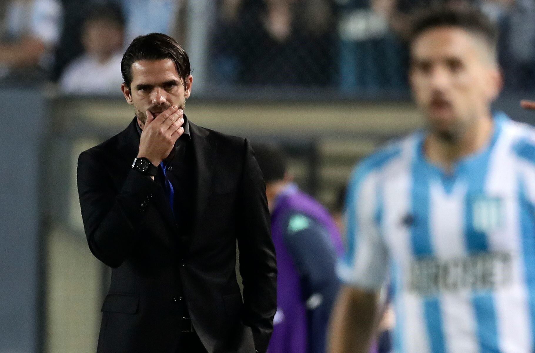 Fernando Gago, criticado por los hinchas y los periodistas de Racing por las eliminaciones. 