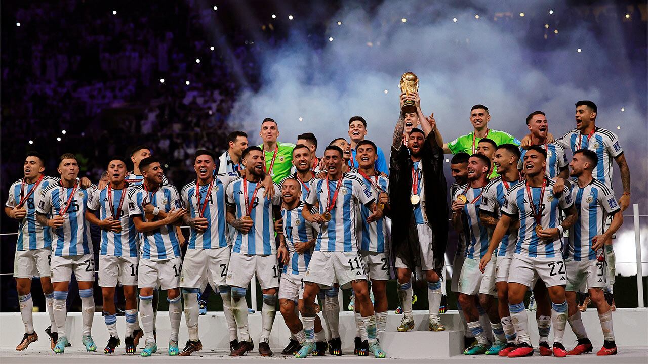 La Selección Argentina sumó su tercera Copa del Mundo. Foto: EFE.
