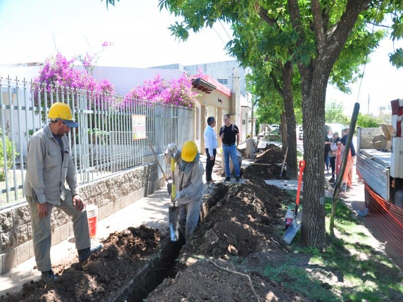 Obra de gas en barrio Parque