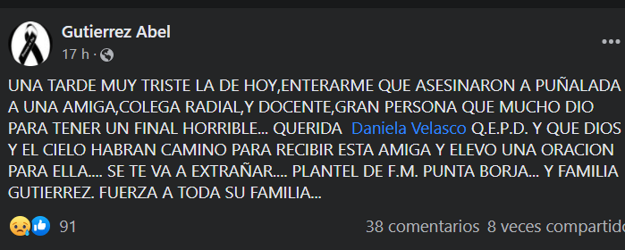 Así despidieron a la maestra y locutora asesinada en Comodoro Rivadavia