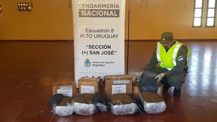 Gendarmería Nacional secuestró marihuana que era transportada en un rodado de Correo Argentino. Gendarmería Nacional