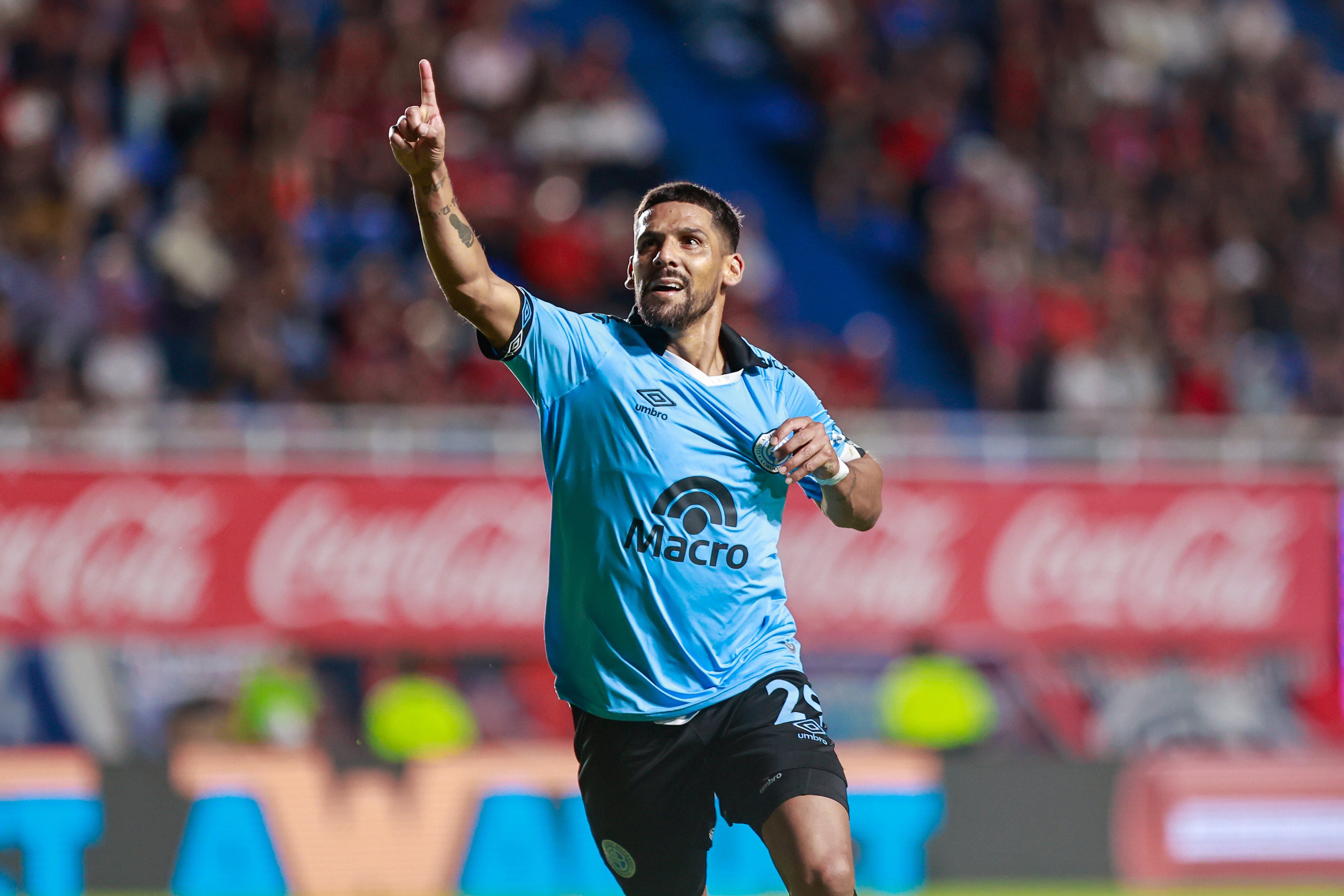 Franco Jara llegó a los 12 goles y es el artillero de la Liga Profesional (Prensa Belgrano).