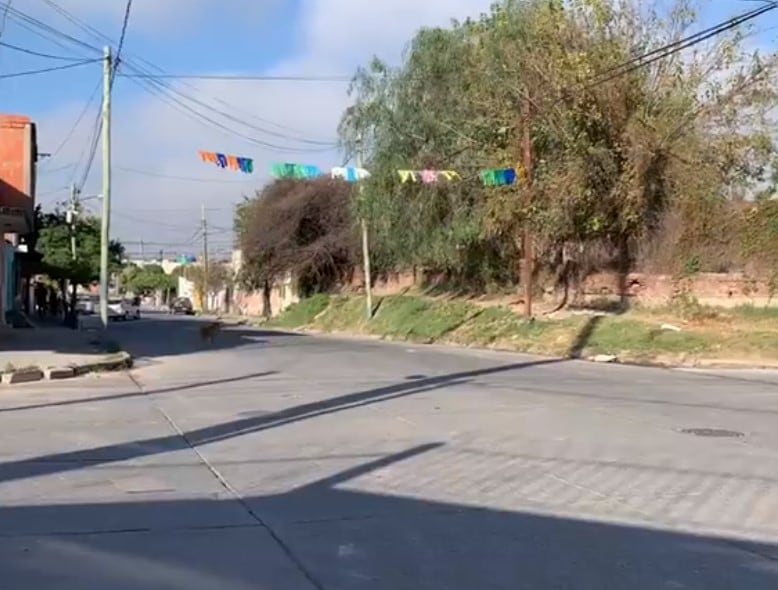 La esquina de Barrio Ceferino donde ocurrió el siniestro.