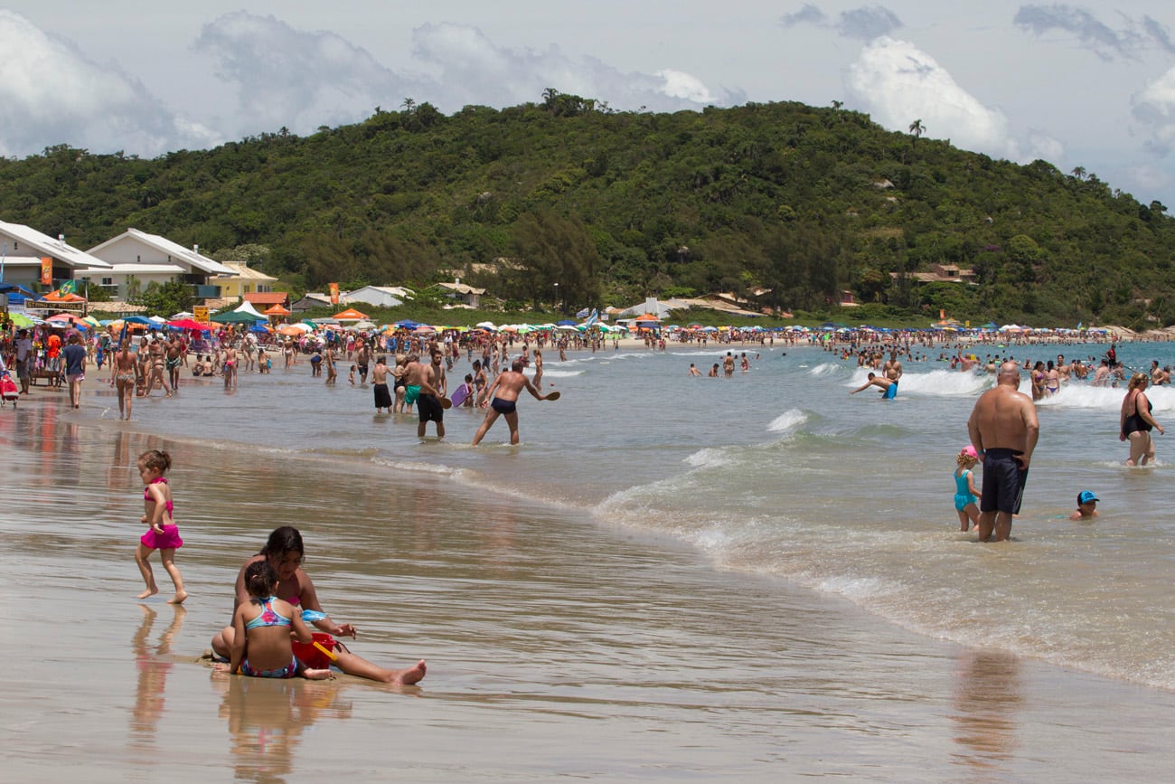 Una gran cantidad de cordobeses se encuentran vacacionando en Brasil.