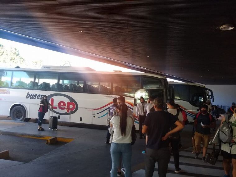 Sólo se encuentran funcionando los Buses Lep.