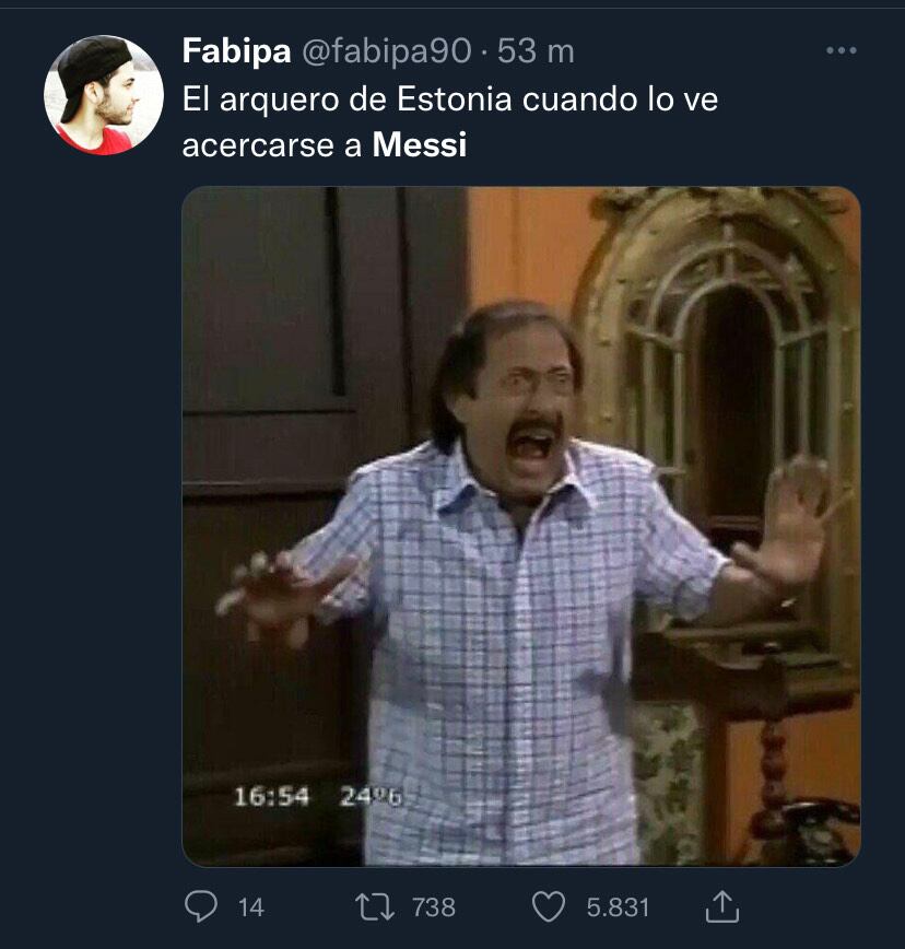 Lionel Messi fue protagonista de numerosos memes.