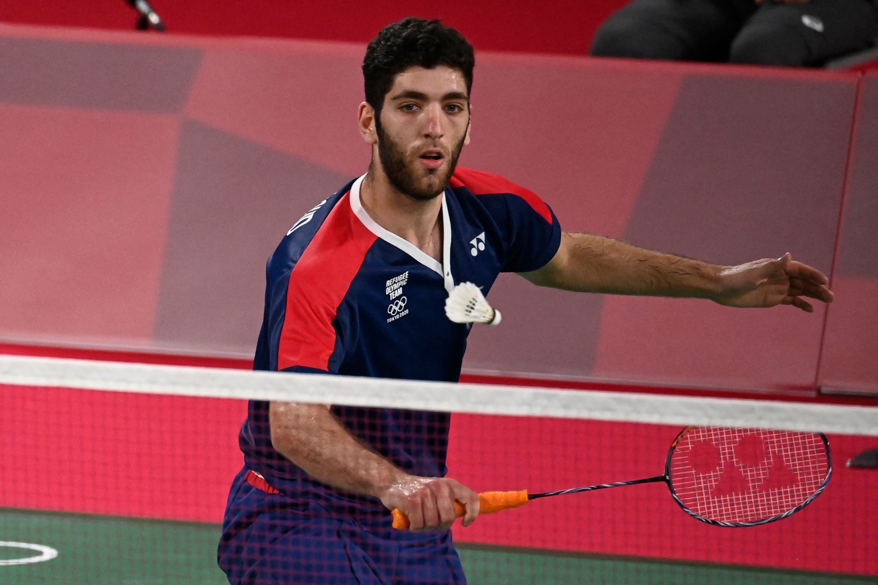 Aram Mahmoud, jugador de bádminton de los refugiados.